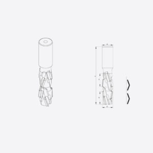 25 mm D x 25 mm h x 30 mm d x 135 mm L