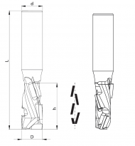 16 mm D x 35 mm h x 16 mm d x 91 mm L (R)
