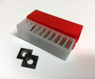 22 x 19 x 2.0 Pin Hole 6.5 mm Four-edge R / Spur knives